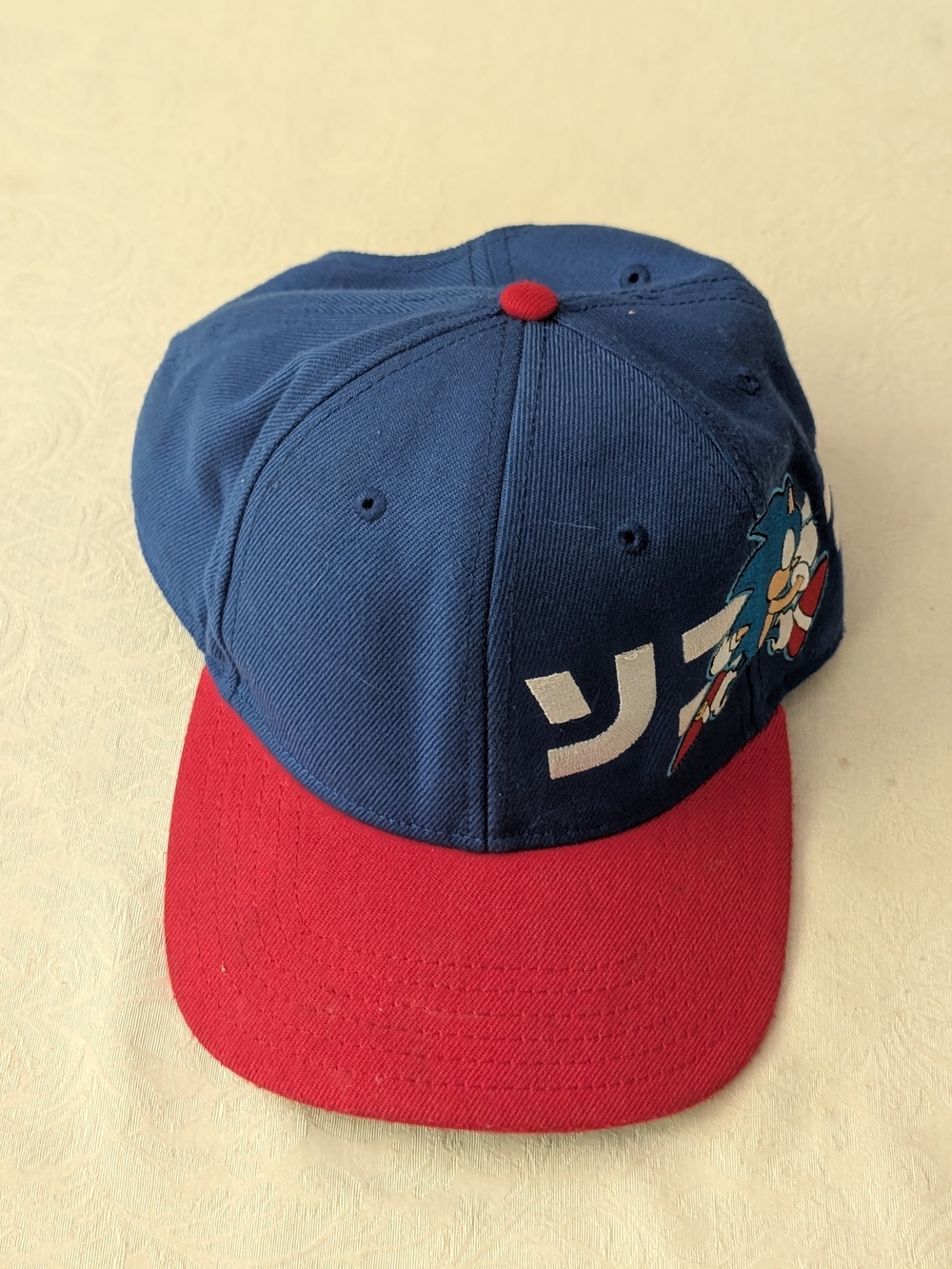 Cotton snapback baseball cap, Sonic the Hedgehog by SEGA, vintage 1990s